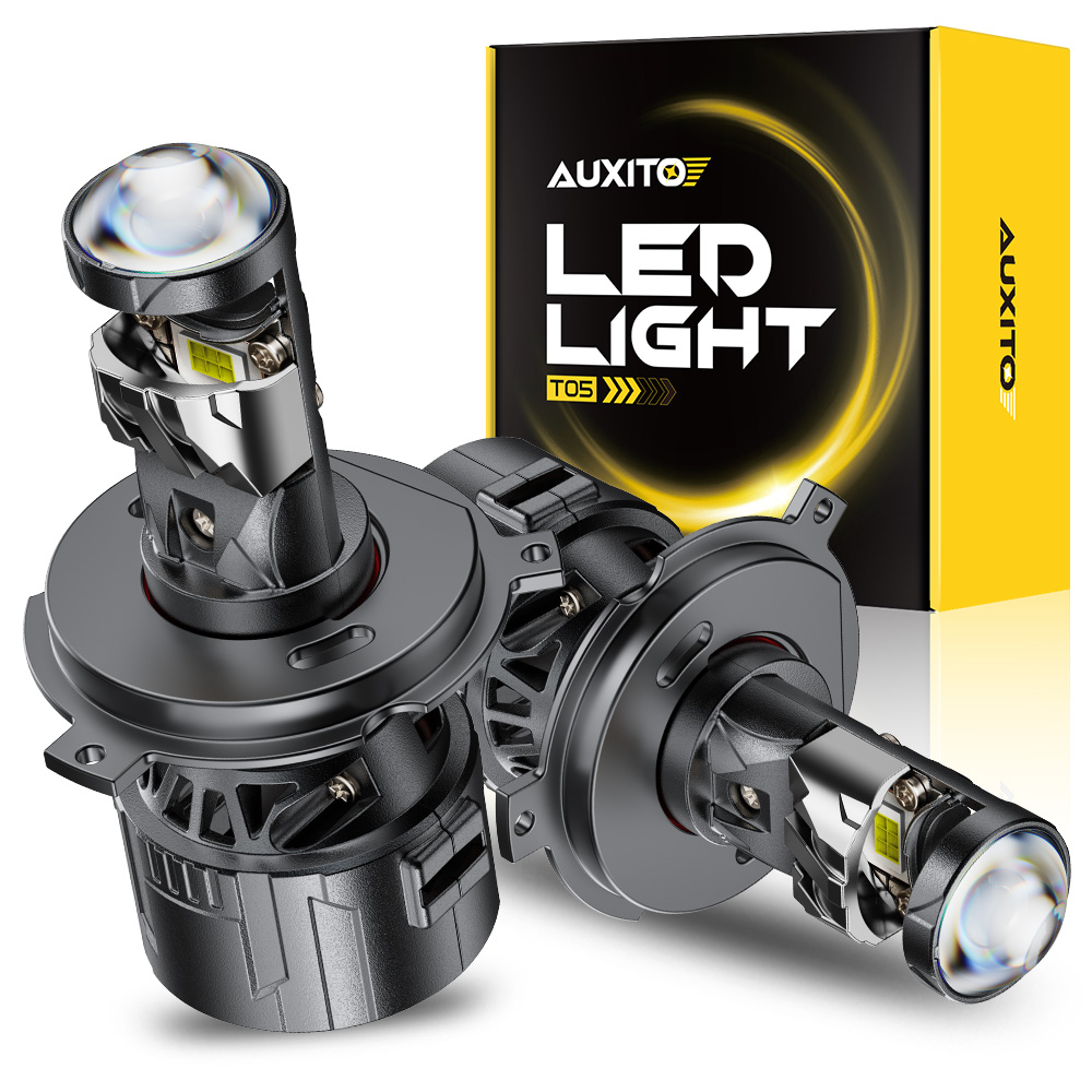 Compass Lensatic - AUXITO 2 Pcs Turbo H4 Led