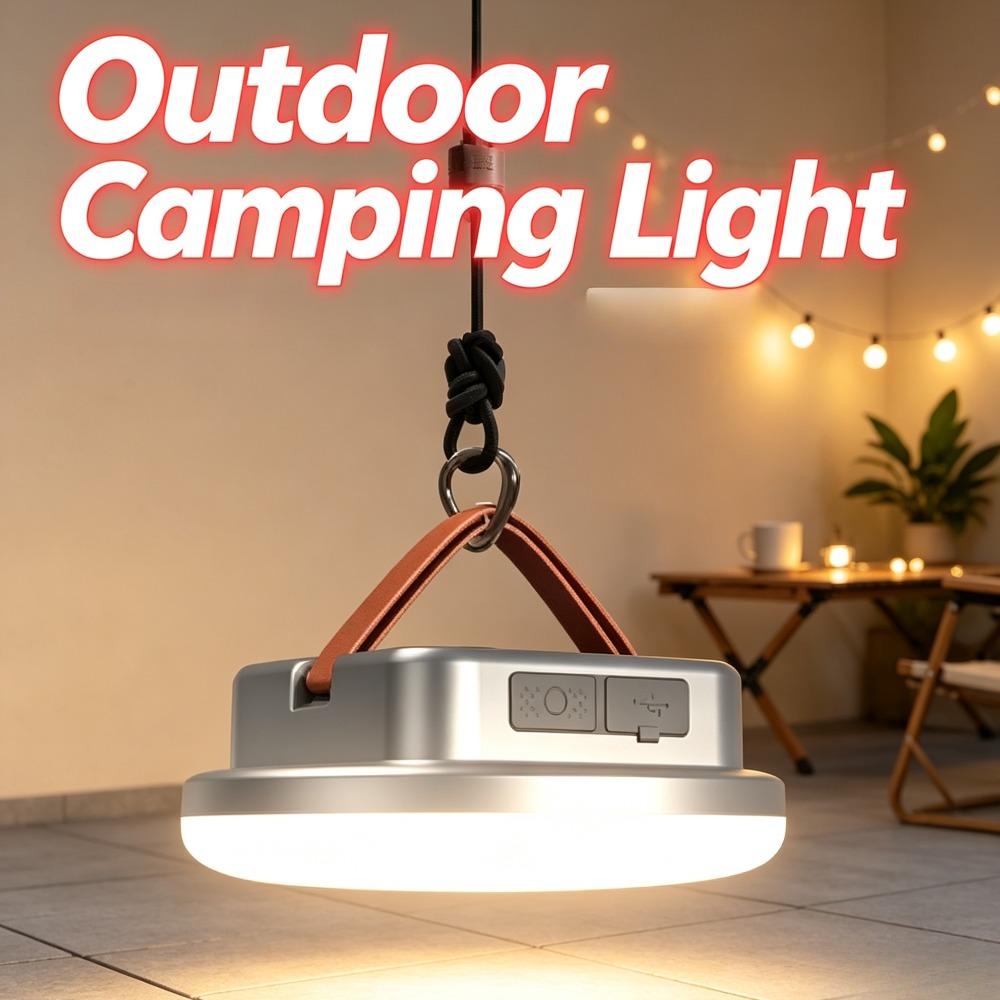 Solar Emergency Charger - Lanterna de Camping ao Ar Livre