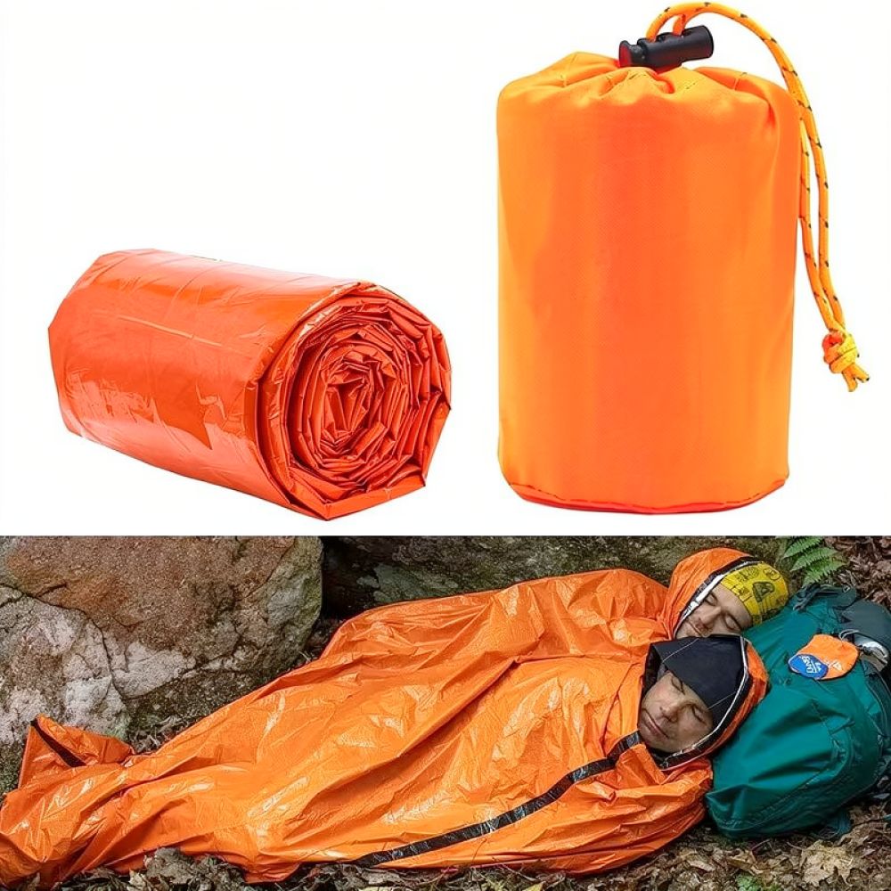 Survival Blanket Reflective - Saco de dormir térmico portátil para